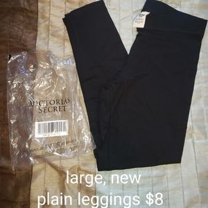 Victoria's Secret PINK large plain black leggings